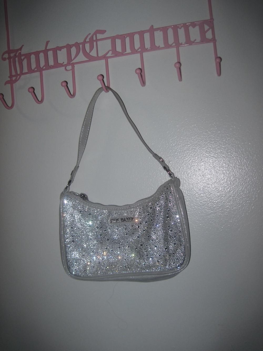 Steve Madden Silver Sequin Shoulder Bag